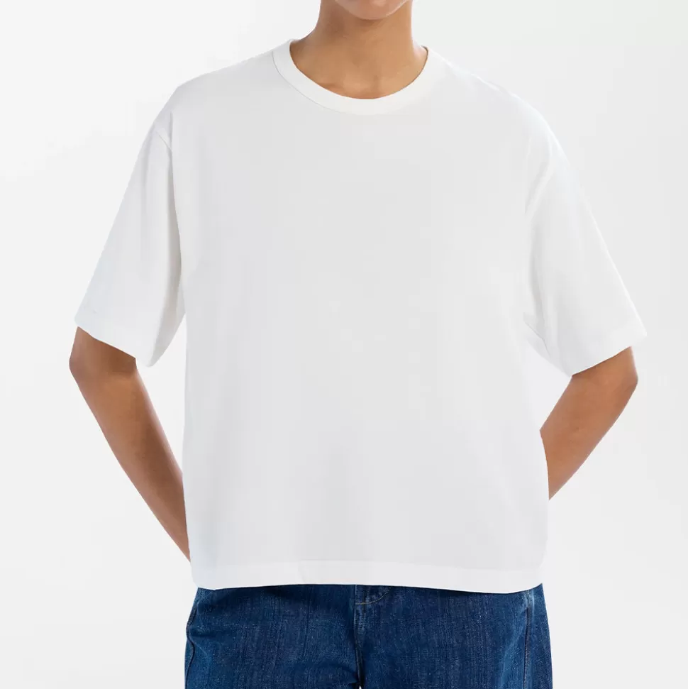 Studio Nicholson - T Shirt Lee - Blanc Optique>Merci Paris Shop