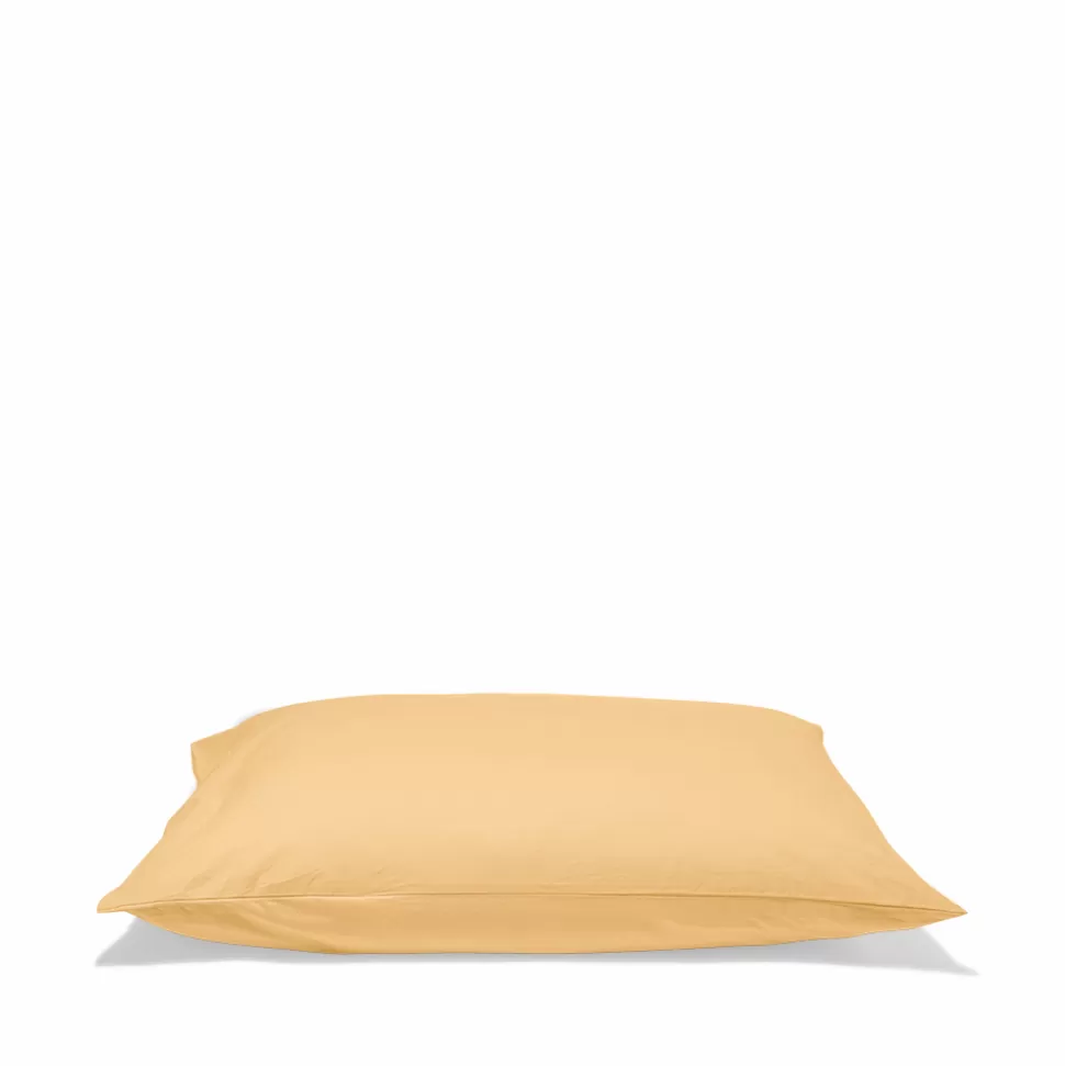 Taie d'oreiller en percale de coton - Jaune Orge>Merci Paris Discount