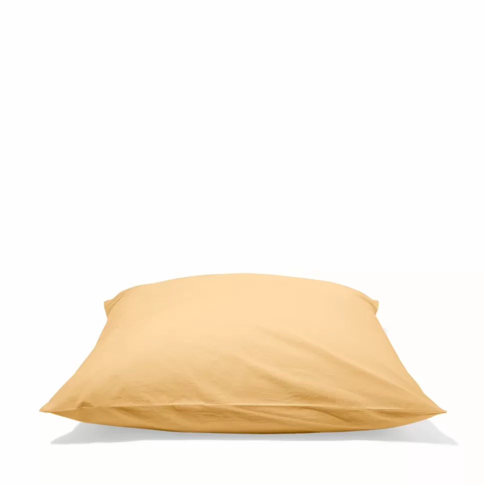 Taie d'oreiller en percale de coton - Jaune Orge>Merci Paris Discount