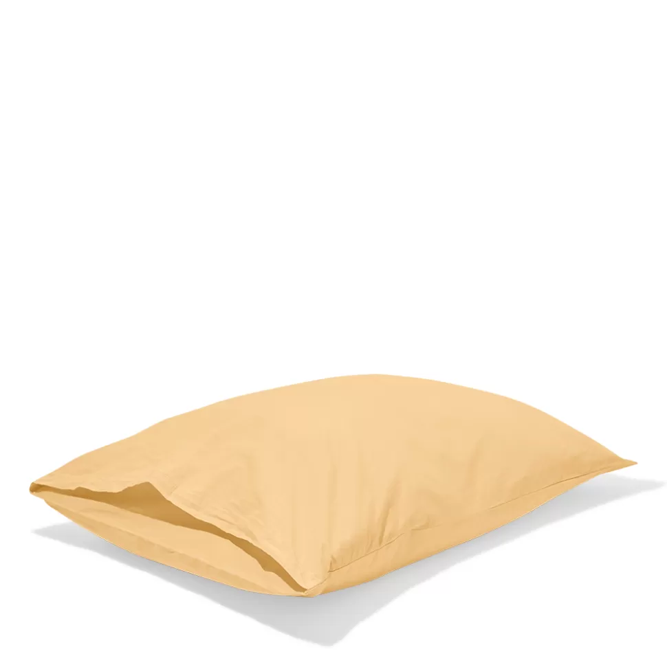 Taie d'oreiller en percale de coton - Jaune Orge>Merci Paris Discount