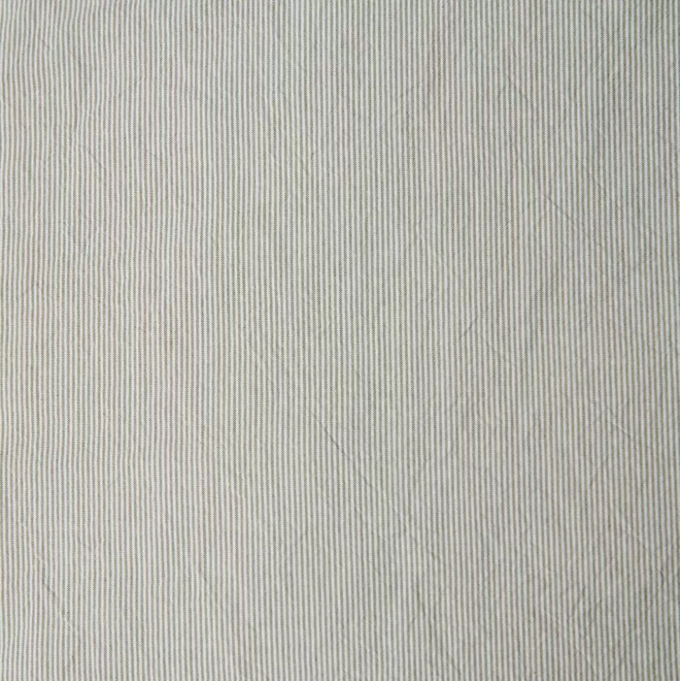 Taie d'oreiller en percale de coton - Rayures Vert Camouflage>Merci Paris Best
