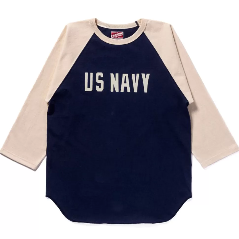 The real McCoys - T-shirt Militaire Baseball - Bleu>Merci Paris Best