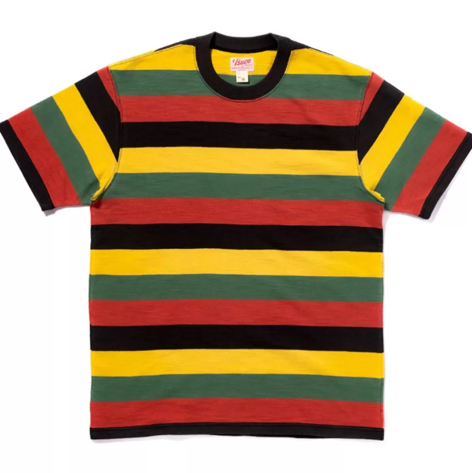 The real McCoys - T-shirt rayé Buco Stripe - Jaune>Merci Paris Best