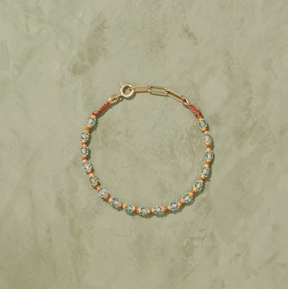 Tityaravy - Bracelet Kamilah Aigue Marine - Bleu>Merci Paris Cheap