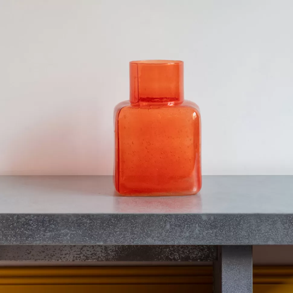 Vase en verre recyclé Elia - Tomate>Merci Paris Best Sale