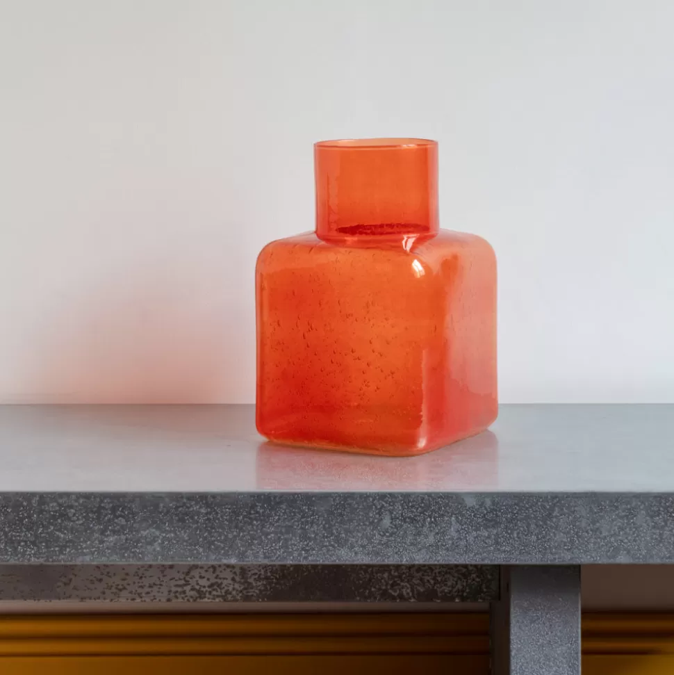 Vase en verre recyclé Elia - Tomate>Merci Paris Best Sale