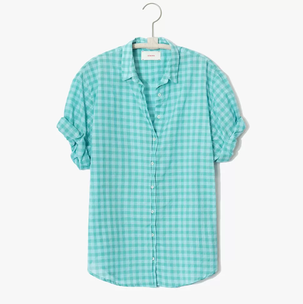 Xirena - Chemise Chaning - Turquoise>Merci Paris Sale